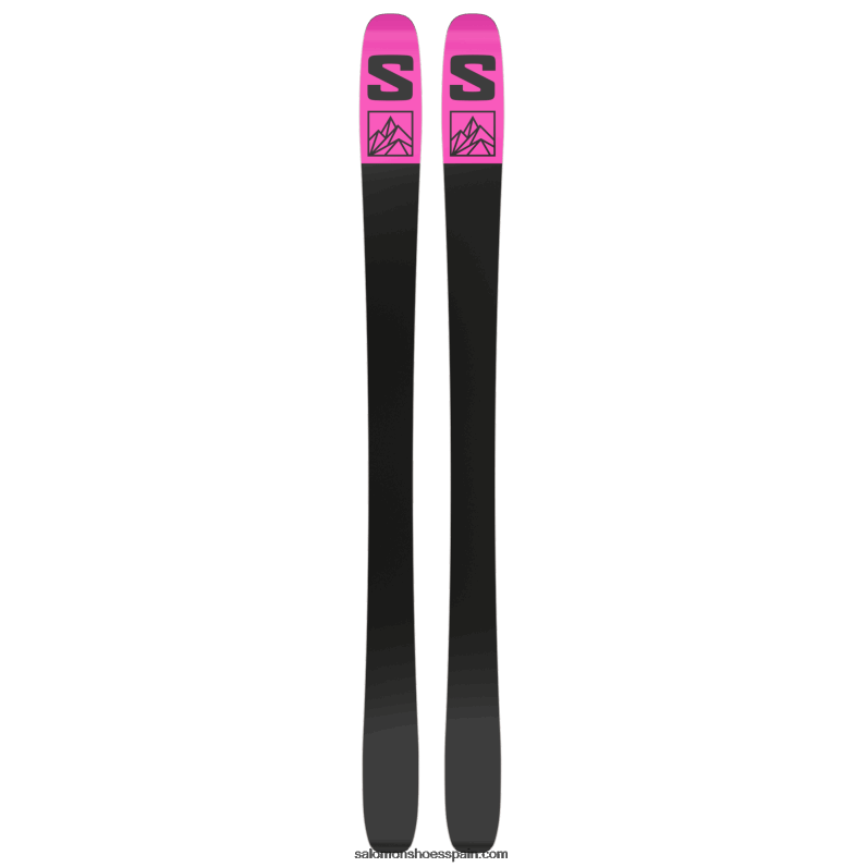 esquís all-mountain mujer - qst lux 92 Salomon 00B0PZ1016 gris amanecer/rosa neón/negro