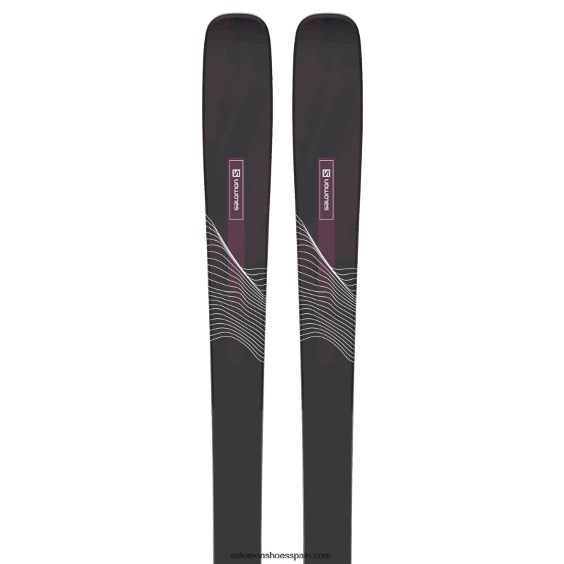 esquís all-mountain mujer - stance 84 Salomon 00B0PZ1003 negro/burdeos