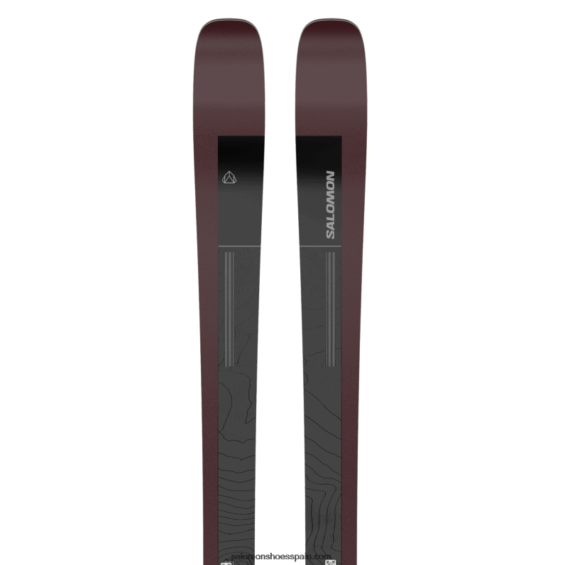 esquís all-mountain mujer - stance 90 Salomon 00B0PZ1007 negro/burdeos metalizado