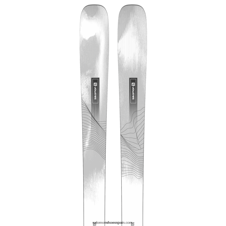 esquís all-mountain mujer - stance 94 Salomon 00B0PZ1002 blanco negro