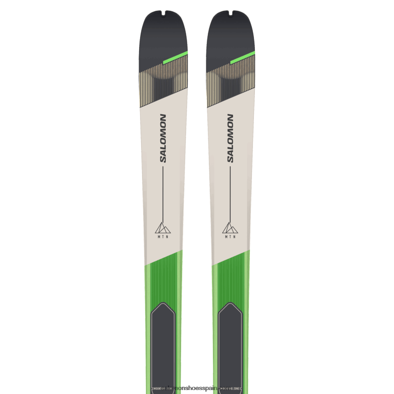 esquís de travesía mujer - mtn 86 pro Salomon 00B0PZ1010 verde neón pastel 1/día lluvioso/negro