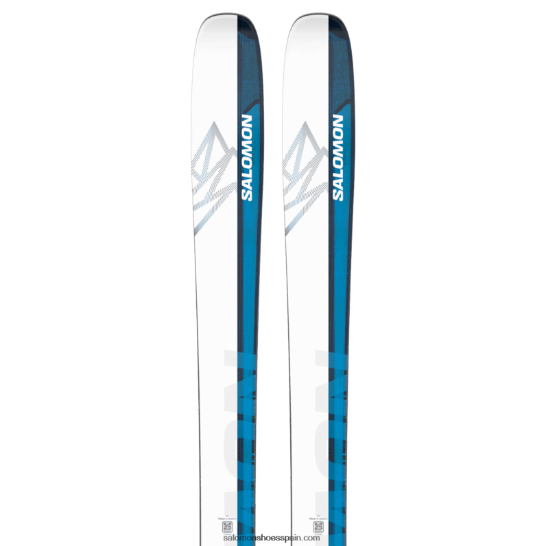 esquís freeride mujer - qst echo 106 Salomon 00B0PZ1006 blanco/azul carrera/azul proceso