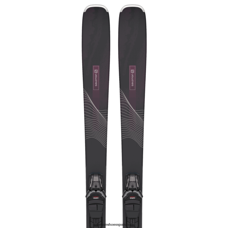 paquete de esquí all-mountain femenino - postura 84 (y m11) Salomon 00B0PZ1285 negro/burdeos
