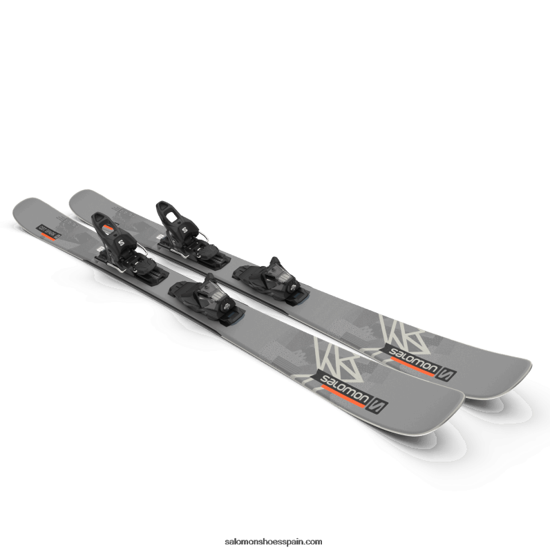 paquete de esquí freestyle femenino - qst spark (y m10) Salomon 00B0PZ1018 gris tormenta/negro/llama