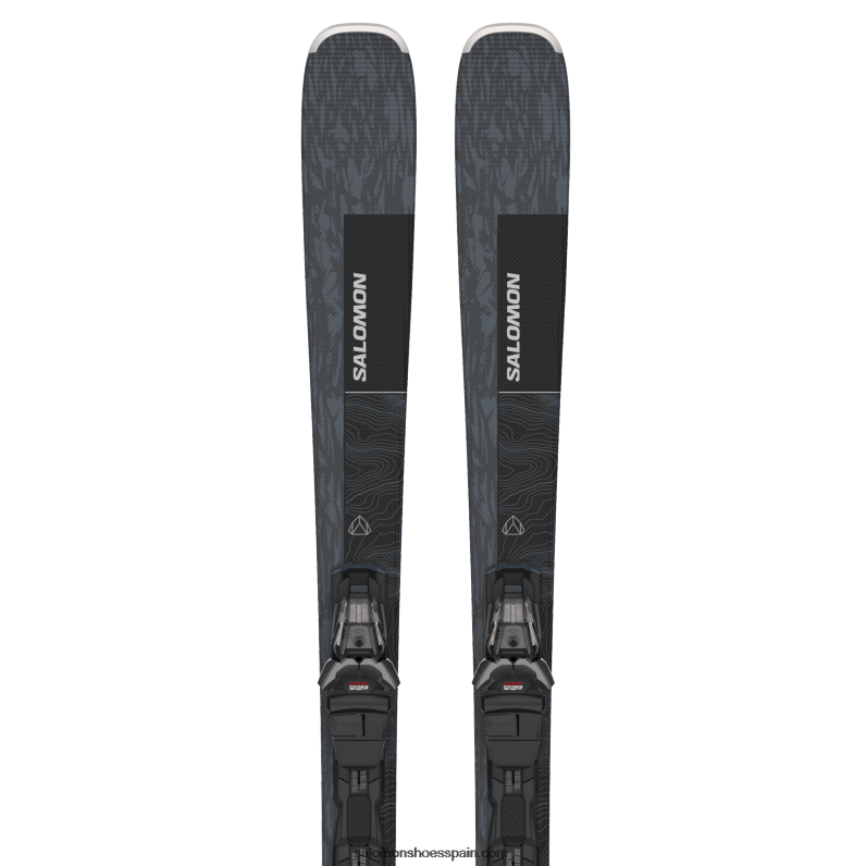 paquete esquí all-mountain mujer - stance 80 (y m11) Salomon 00B0PZ1026 mar de bering metalizado/negro/plata