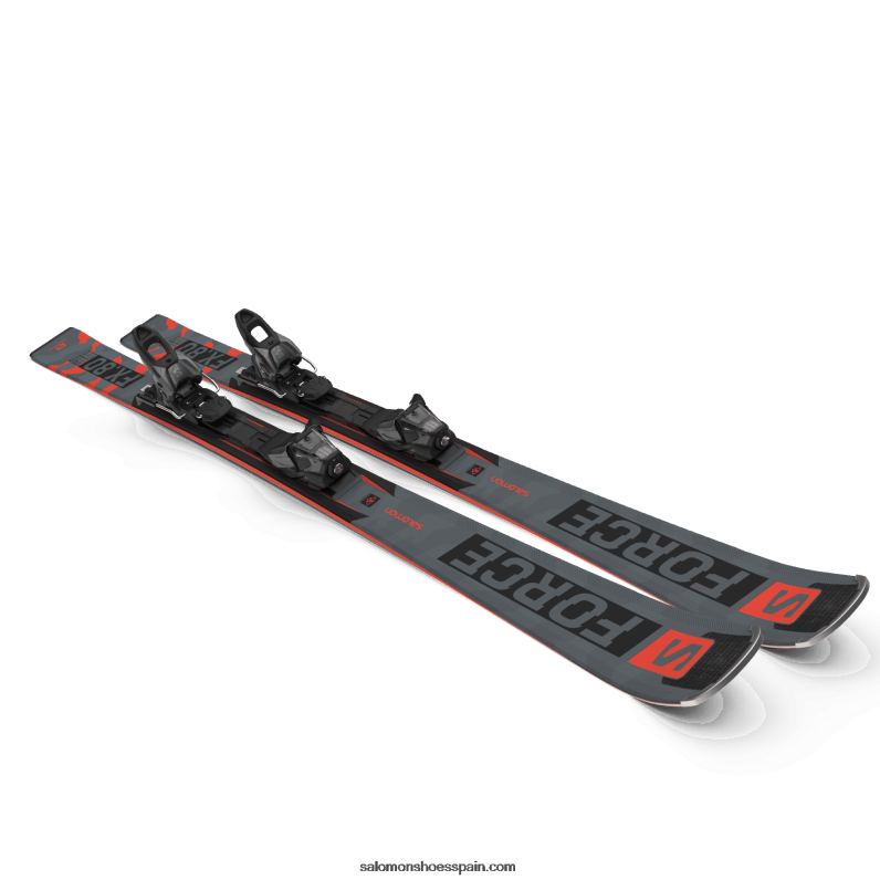 paquete esquí en pista mujer - s/force fx.80 (y m11) Salomon 00B0PZ1025 negro/coral neón/castelrock