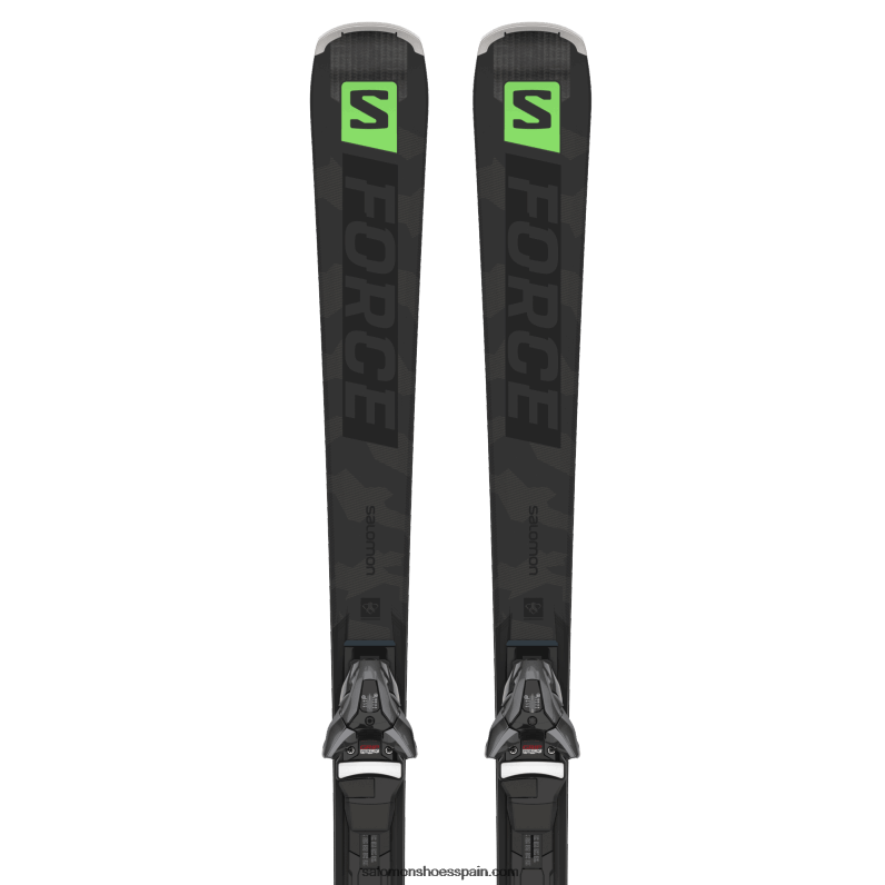 paquete esquí en pista mujer - s/force ti.76 (y z12) Salomon 00B0PZ1024 negro/verde neón pastel 1/castelrock