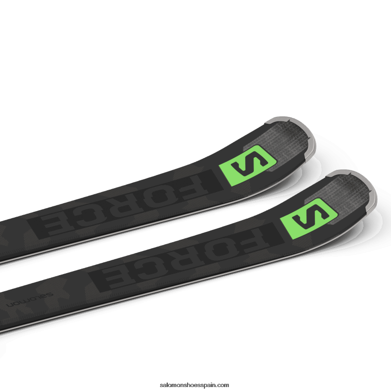 paquete esquí en pista mujer - s/force ti.76 (y z12) Salomon 00B0PZ1024 negro/verde neón pastel 1/castelrock