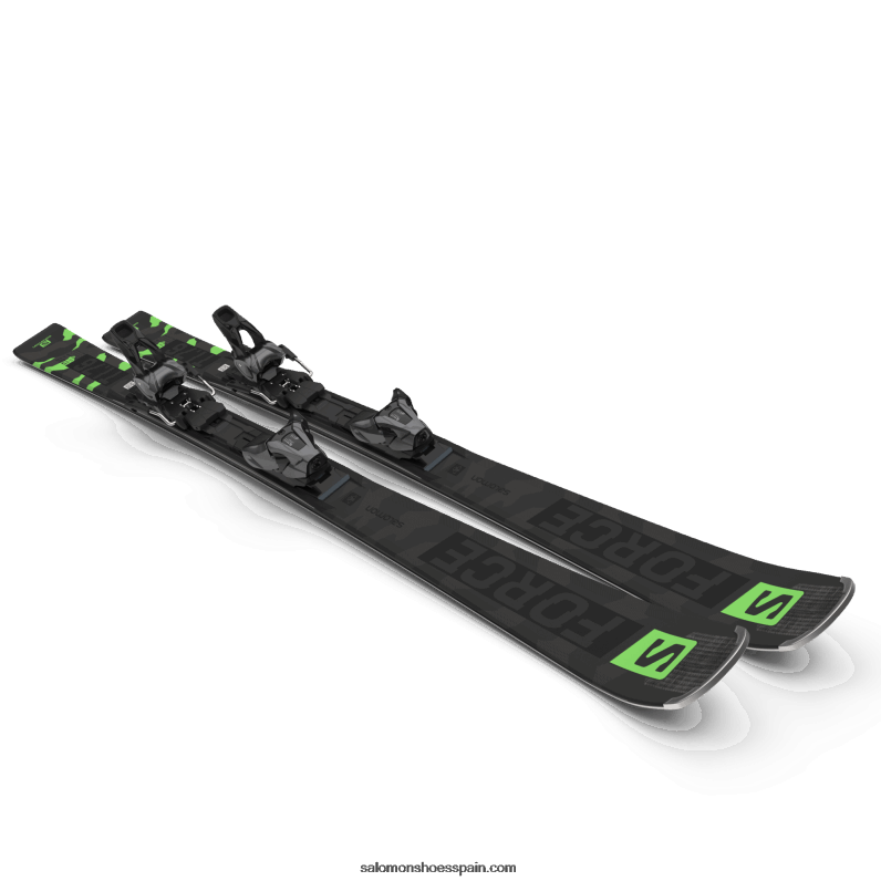 paquete esquí en pista mujer - s/force ti.76 (y z12) Salomon 00B0PZ1024 negro/verde neón pastel 1/castelrock