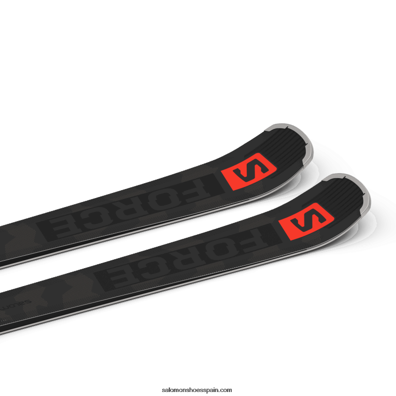 paquete esquí en pista mujer - s/force ti.80 (y z12) Salomon 00B0PZ1023 negro/coral neón/castelrock