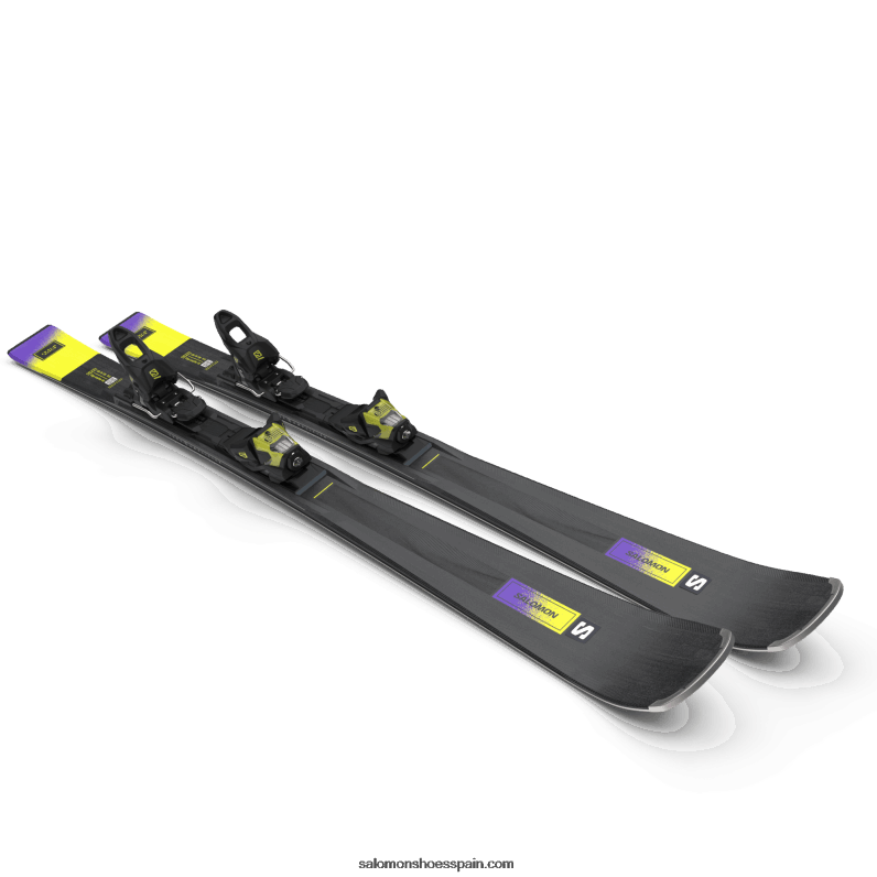 paquete esquí en pista mujer - s/max n 10 xt (y m11) Salomon 00B0PZ1013 negro/verde ácido/púrpura oscuro