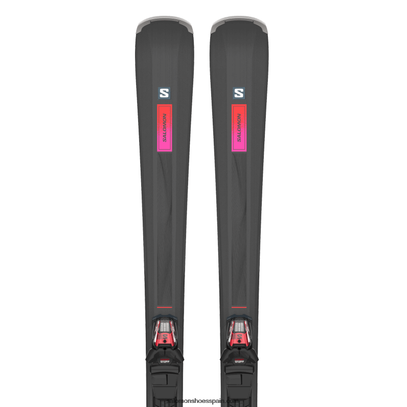 paquete esquí en pista mujer - s/max n 6 xt (y m10) Salomon 00B0PZ1022 negro/rojo/ciruela de azúcar