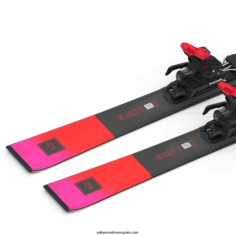 paquete esquí en pista mujer - s/max n 6 xt (y m10) Salomon 00B0PZ1022 negro/rojo/ciruela de azúcar