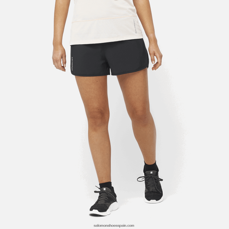 pantalones cortos de mujer - cruz 3 Salomon 00B0PZ1190 profundo negro