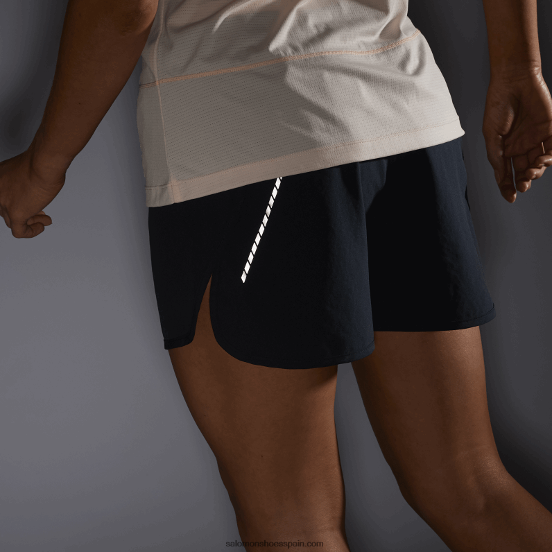 pantalones cortos de mujer - cruz 3 Salomon 00B0PZ1190 profundo negro