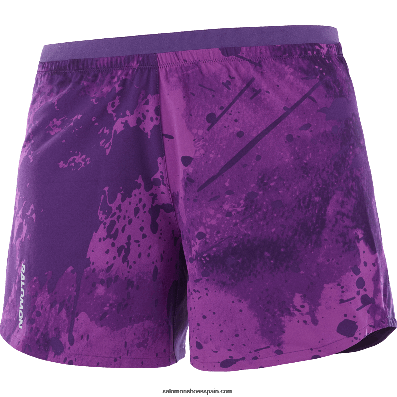 pantalones cortos de mujer - cruz 5 Salomon 00B0PZ1184 uva espumosa/ao/joya de la corona