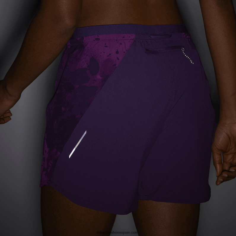 pantalones cortos de mujer - cruz 5 Salomon 00B0PZ1184 uva espumosa/ao/joya de la corona
