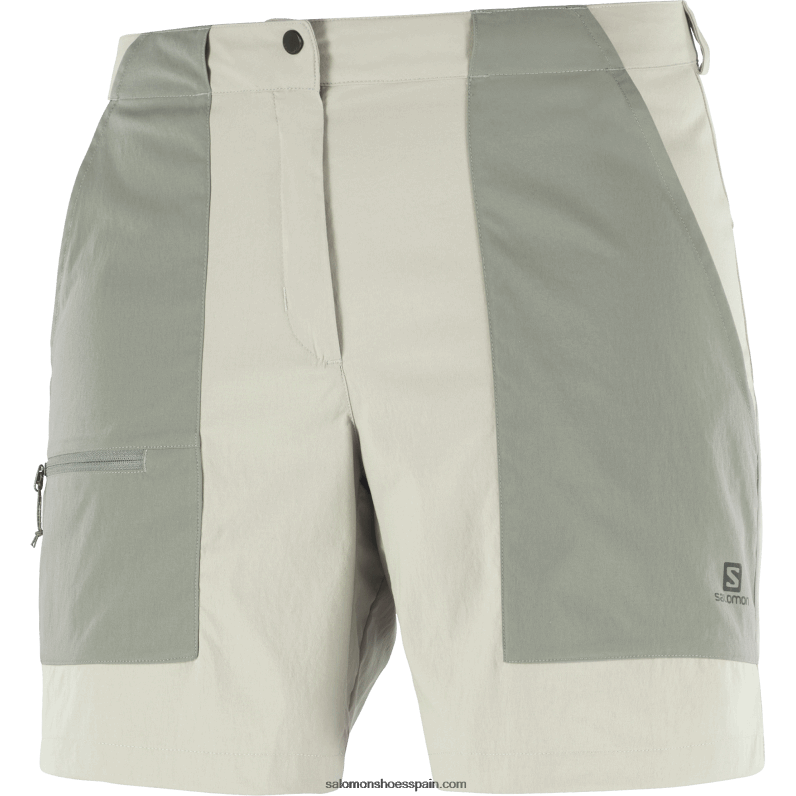 pantalones cortos de mujer - outrack Salomon 00B0PZ958 hierro forjado/salvia sedona