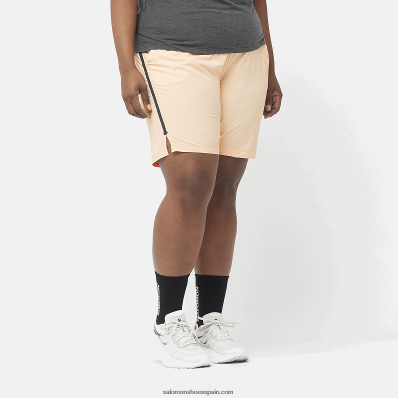 pantalones cortos de mujer - runlife Salomon 00B0PZ1171 bronceado crema