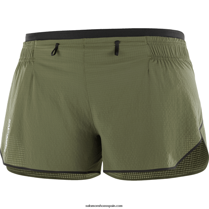 pantalones cortos de mujer - sense aero 3 Salomon 00B0PZ1175 hoja de uva