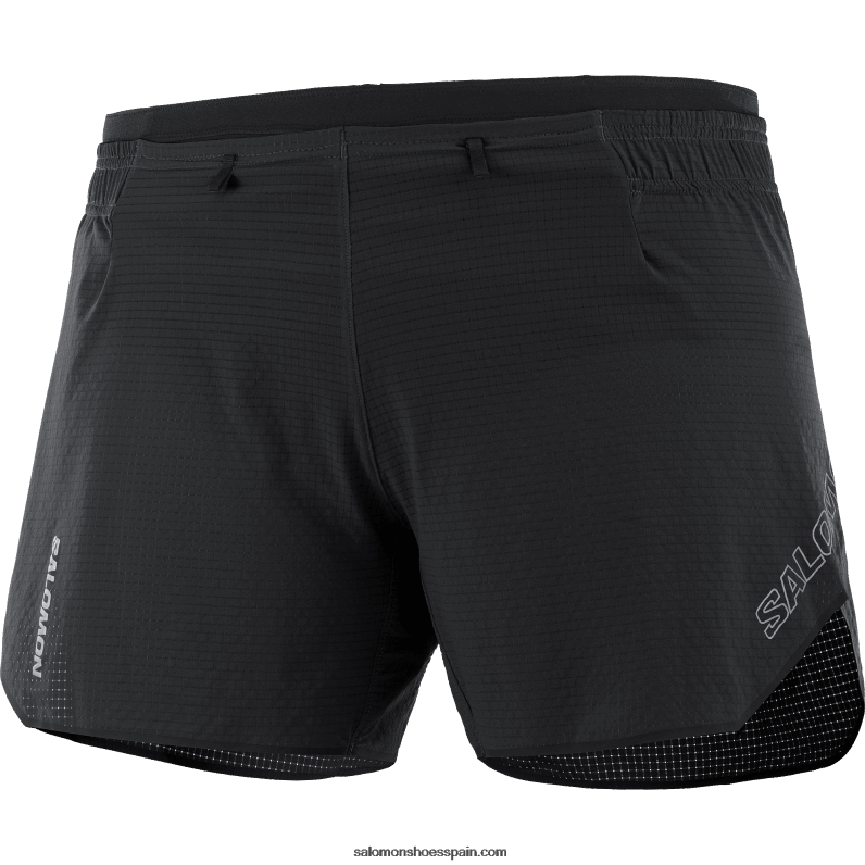 pantalones cortos de mujer - sense aero 5 Salomon 00B0PZ962 profundo negro