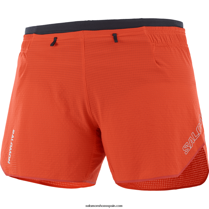 pantalones cortos de mujer - sense aero 5 Salomon 00B0PZ963 rojo fuego