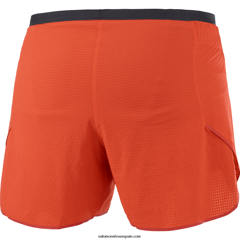 pantalones cortos de mujer - sense aero 5 Salomon 00B0PZ963 rojo fuego