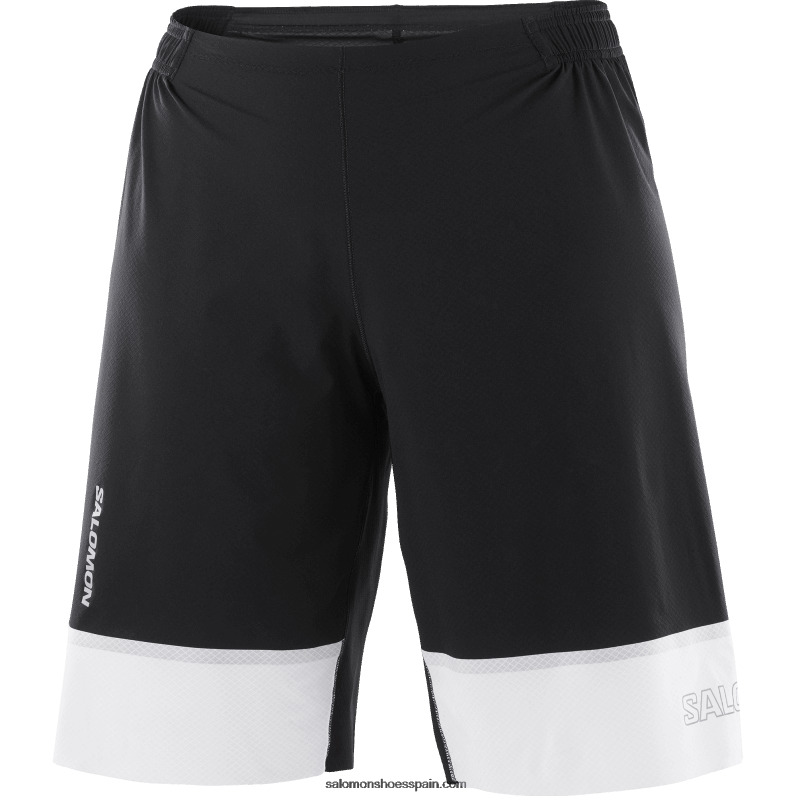 pantalones cortos de mujer - shortney Salomon 00B0PZ1188 negro profundo/blanco