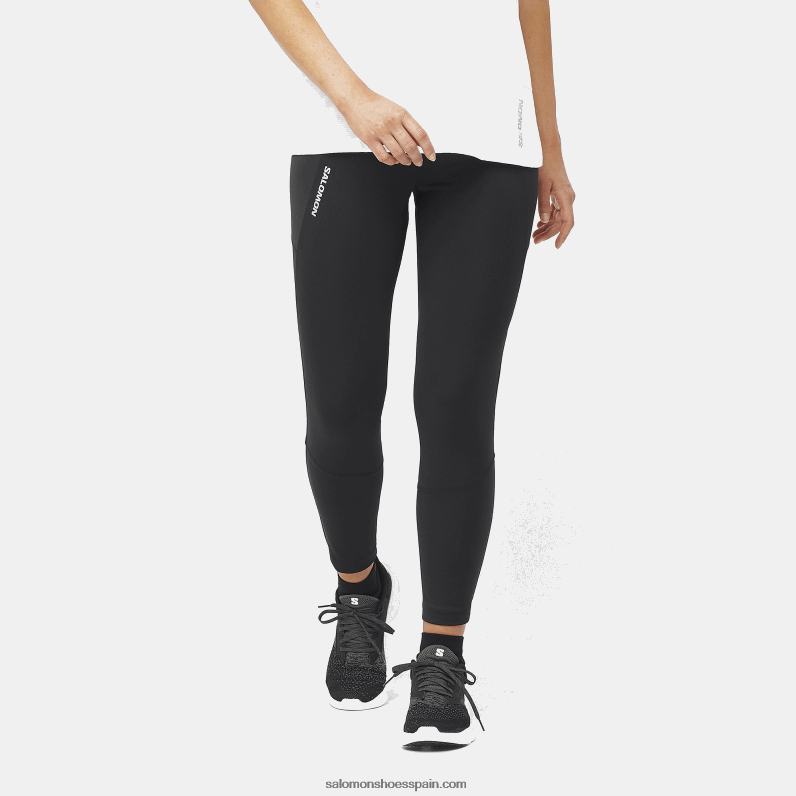 mallas 5/6 mujer - cross run 25 Salomon 00B0PZ1159 profundo negro