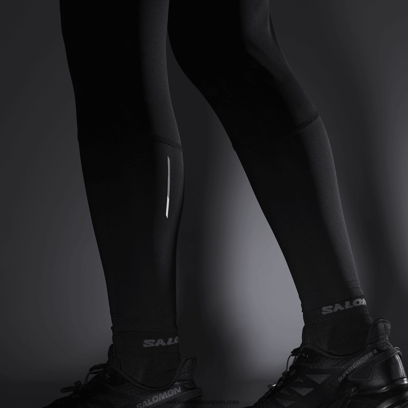 mallas 5/6 mujer - cross run 25 Salomon 00B0PZ1159 profundo negro