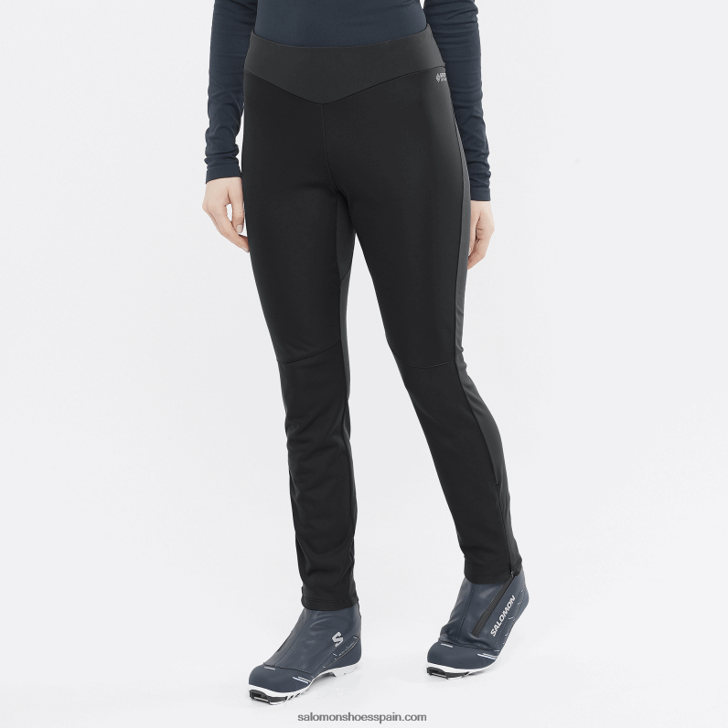 mallas de mujer - gore tex infinium windstopper Salomon 00B0PZ1164 profundo negro