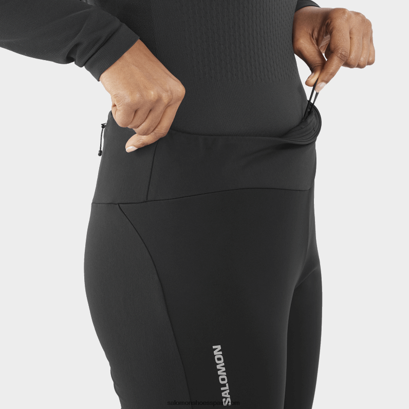 mallas de mujer - gore tex infinium windstopper Salomon 00B0PZ1164 profundo negro