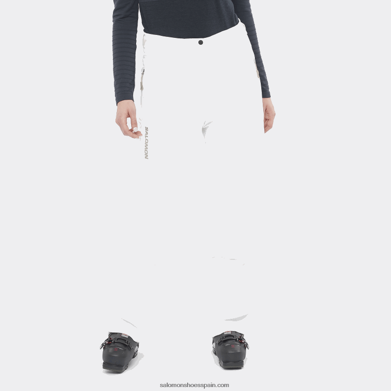 pantalones de esquí para mujer - s/max warm Salomon 00B0PZ1169 blanco