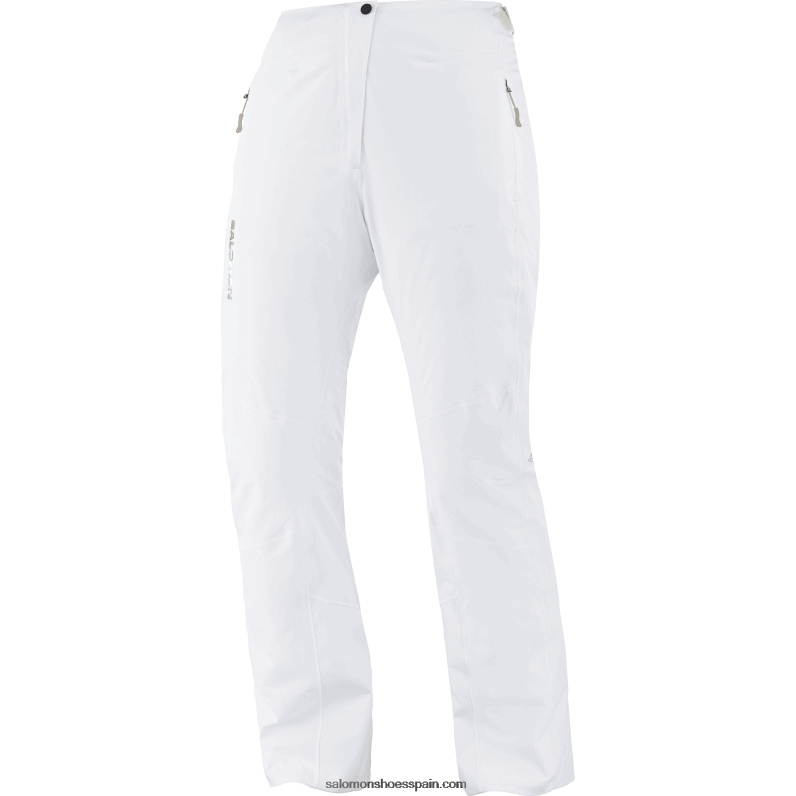 pantalones de esquí para mujer - s/max warm Salomon 00B0PZ1169 blanco