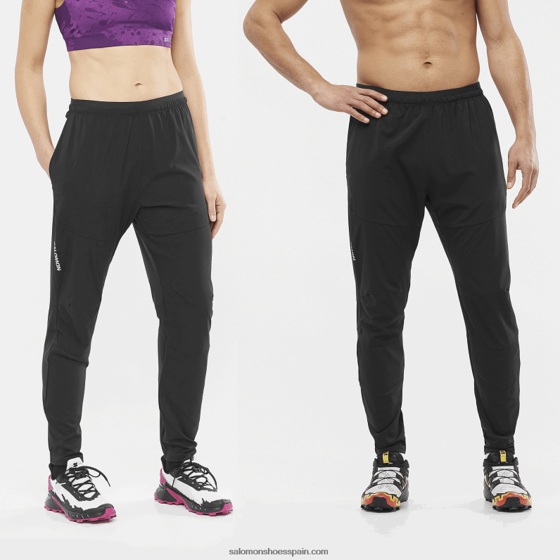 pantalones de mujer - carrera cruzada Salomon 00B0PZ948 profundo negro