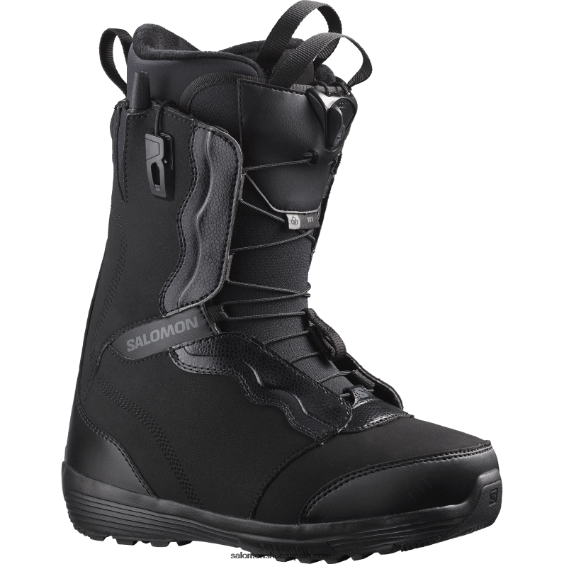 botas de snowboard para mujer - hiedra Salomon 00B0PZ1323 negro/asfalto