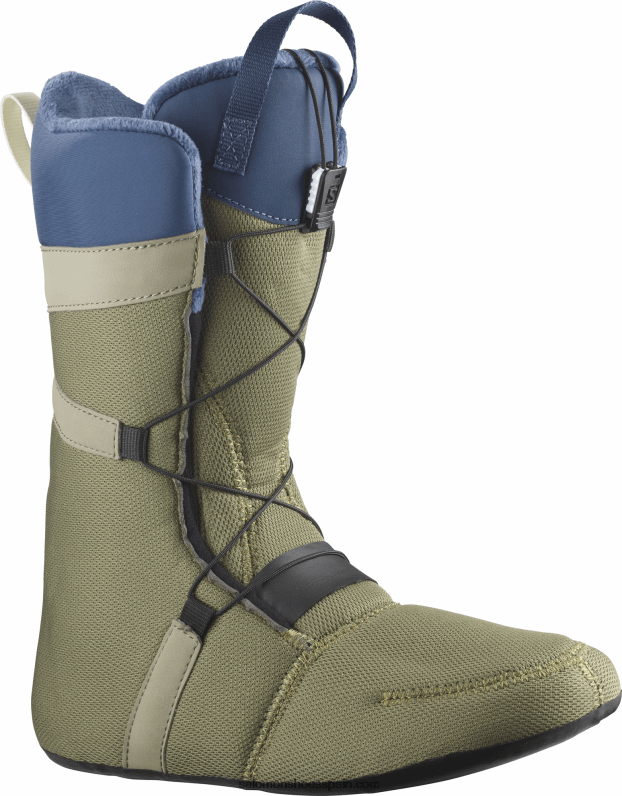 botas de snowboard para mujer - ivy boa Salomon 00B0PZ1321 vetiver/verde liquen profundo/azul insignia