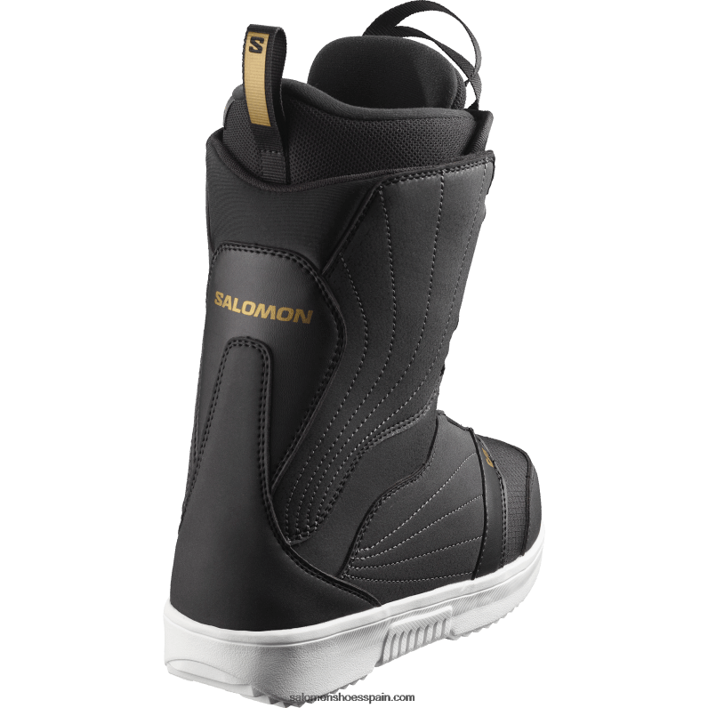 botas de snowboard para mujer - perla boa Salomon 00B0PZ1319 negro/blanco/dorado