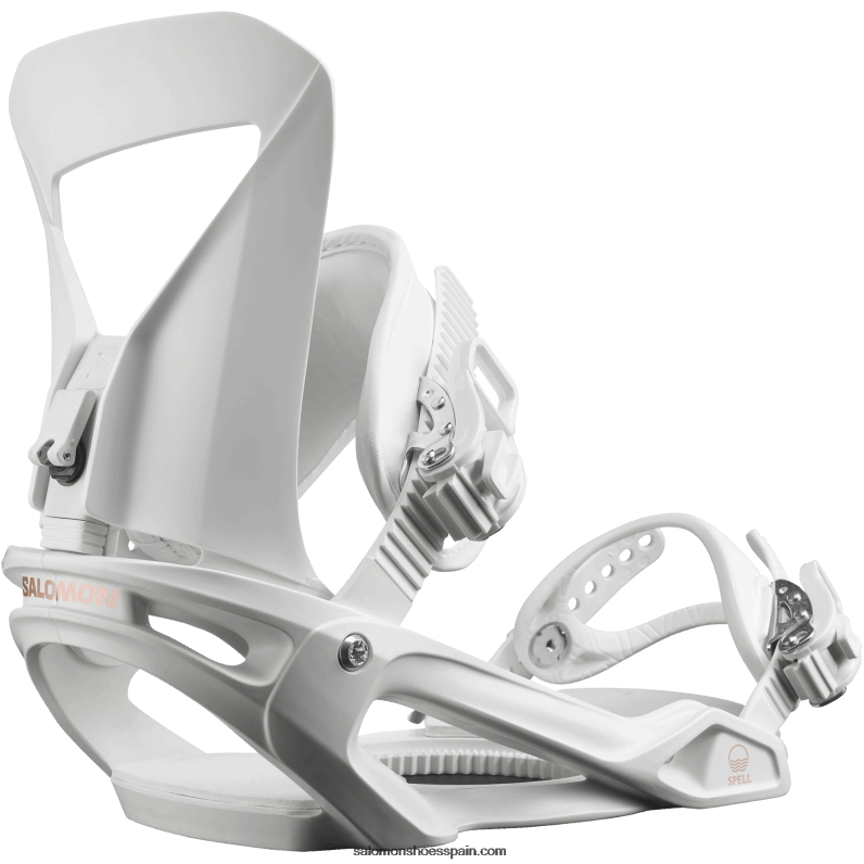 fijaciones de snowboard para mujer - hechizo Salomon 00B0PZ1422 blanco
