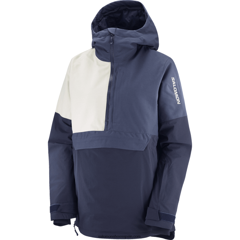 anorak con aislamiento para mujer - sin dramatismo Salomon 00B0PZ858 cielo nocturno/mood indigo/plaza taupe