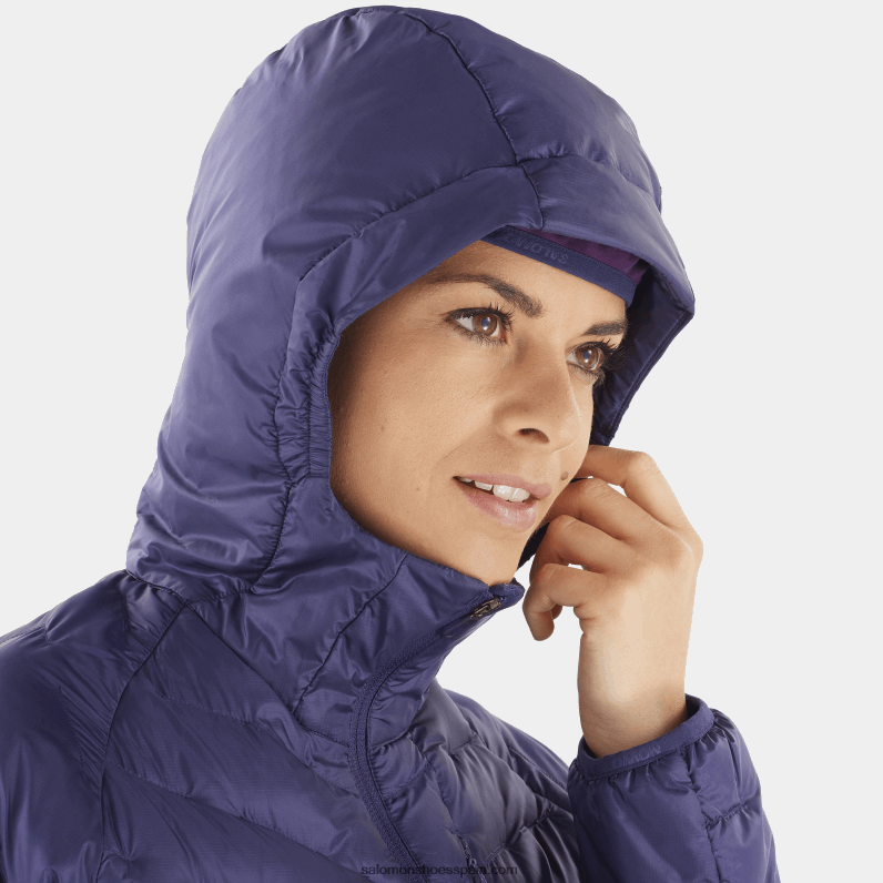 chaqueta con capucha y aislamiento para mujer - contorno primaloft Salomon 00B0PZ834 aura astral