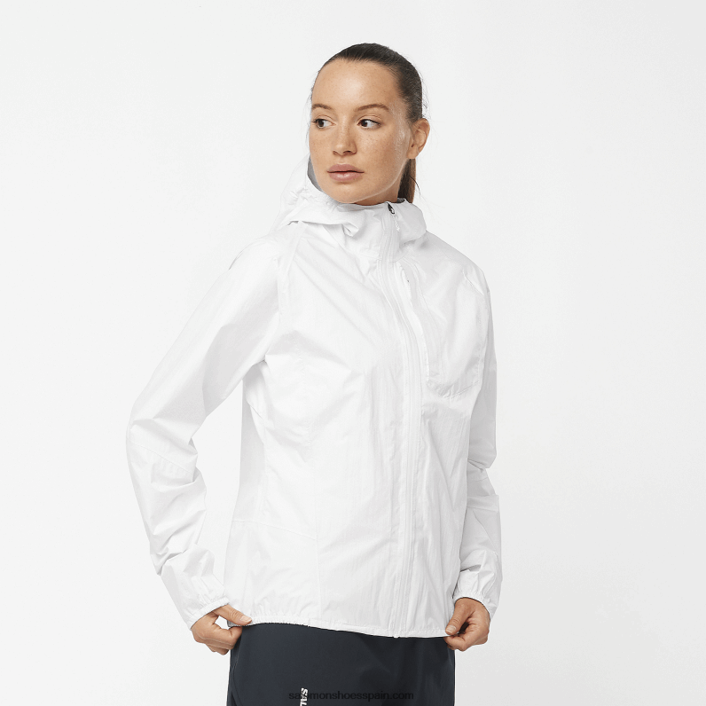 chaqueta shell mujer - bonatti impermeable Salomon 00B0PZ837 blanco