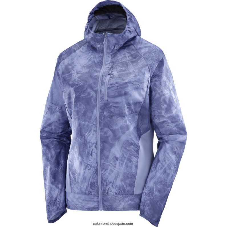 cortavientos de mujer - bonatti cross wind Salomon 00B0PZ852 mansión inglesa/ao/gris azul