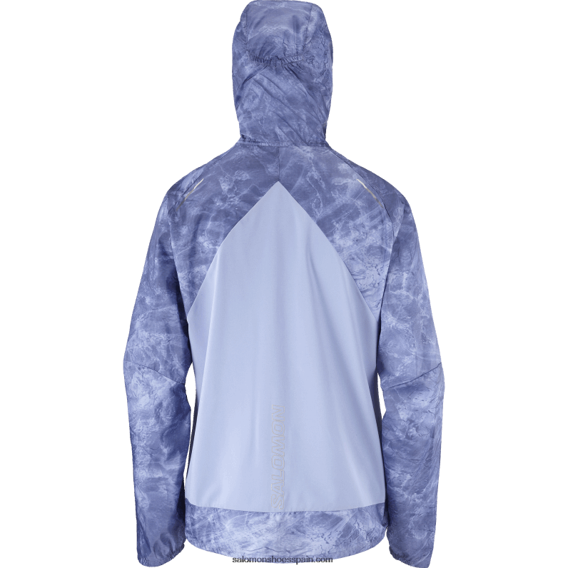 cortavientos de mujer - bonatti cross wind Salomon 00B0PZ852 mansión inglesa/ao/gris azul