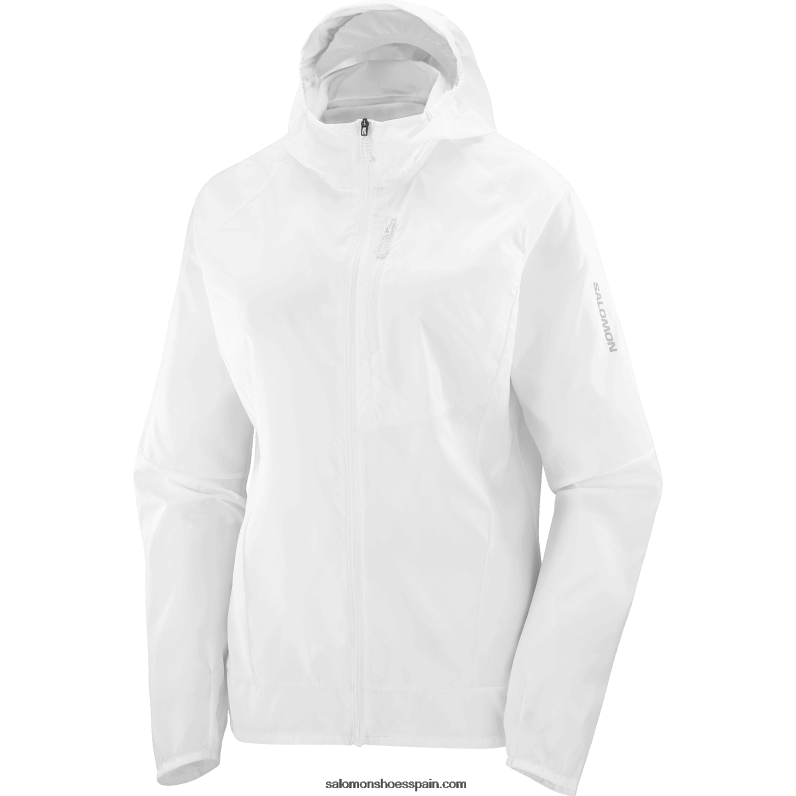 cortavientos de mujer - bonatti cross wind Salomon 00B0PZ853 blanco