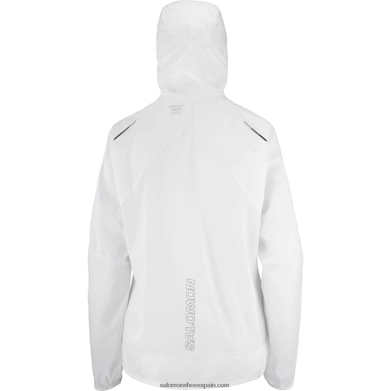 cortavientos de mujer - bonatti cross wind Salomon 00B0PZ853 blanco