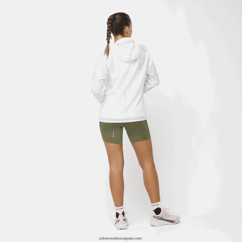 cortavientos de mujer - bonatti cross wind Salomon 00B0PZ853 blanco