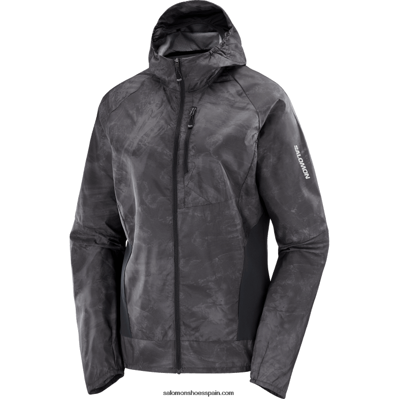 cortavientos de mujer - bonatti cross wind Salomon 00B0PZ854 periscopio/ao/negro profundo
