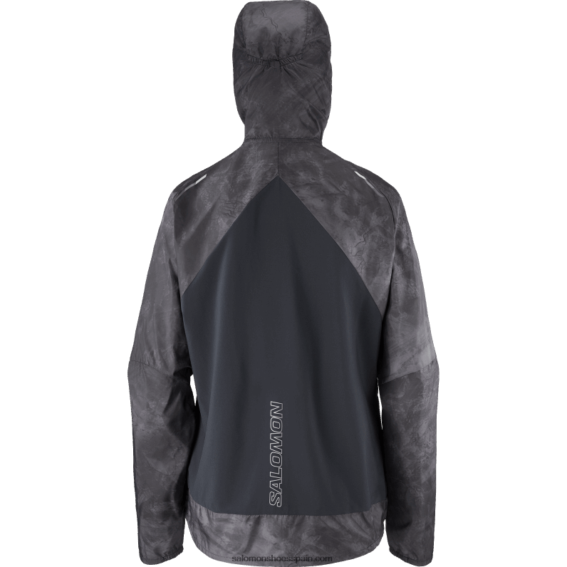 cortavientos de mujer - bonatti cross wind Salomon 00B0PZ854 periscopio/ao/negro profundo