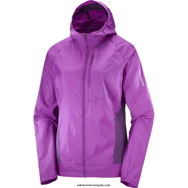 cortavientos de mujer - bonatti cross wind Salomon 00B0PZ856 uva espumosa